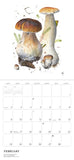 Mushroom themed 2025 calendar (watercolors by mushroom artist Alexander Viazmensky)